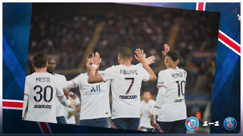 Hasil Liga Prancis, PSG Kena Comeback Strasbourg, 2 Gol Mbappe Gagal Menang