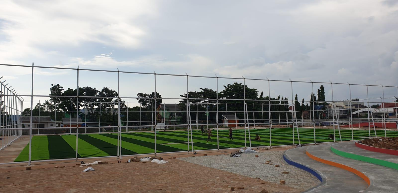 RTH H Hasan Basry Pelaihari Hampir Rampung, Begini Penampakan Mini Soccer dan Fasilitas Lainnya
