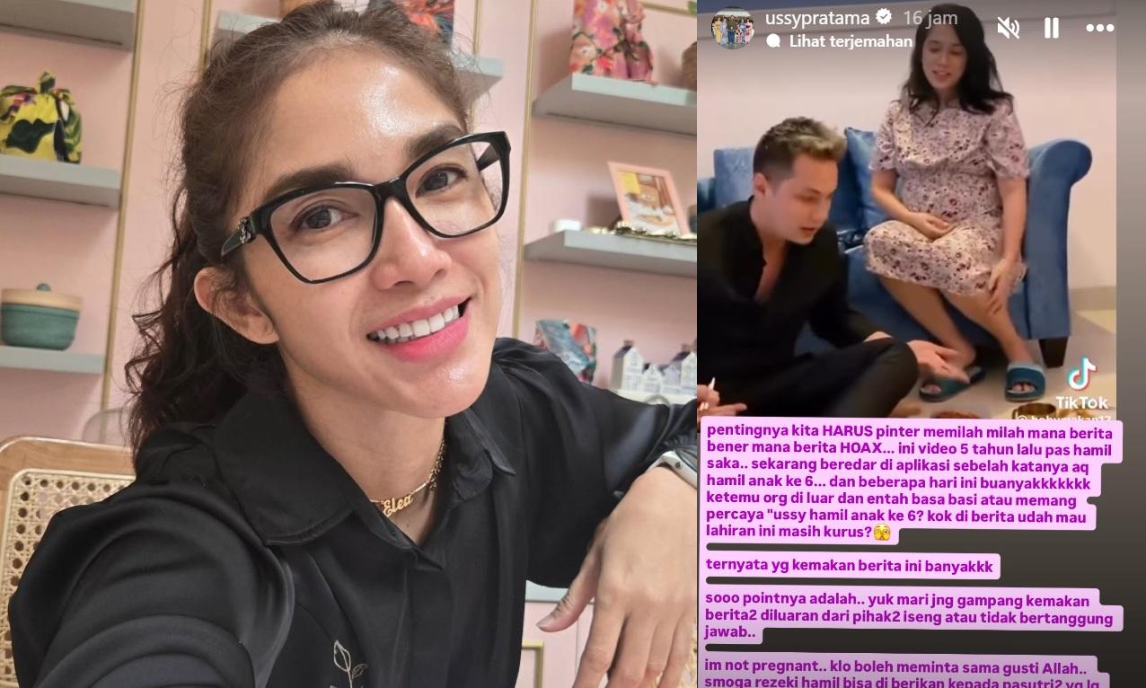 Isu Ussy Sulistiawaty Hamil Anak Keenam Terjawab, Istri Andhika Pratama Beri Jawaban Menohok - Banjarmasinpost.co.id