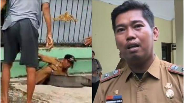 Didorong Warga Hingga Jatuh ke Parit, Lurah Perintis Medan Timur  Ini Lapor ke Polisi