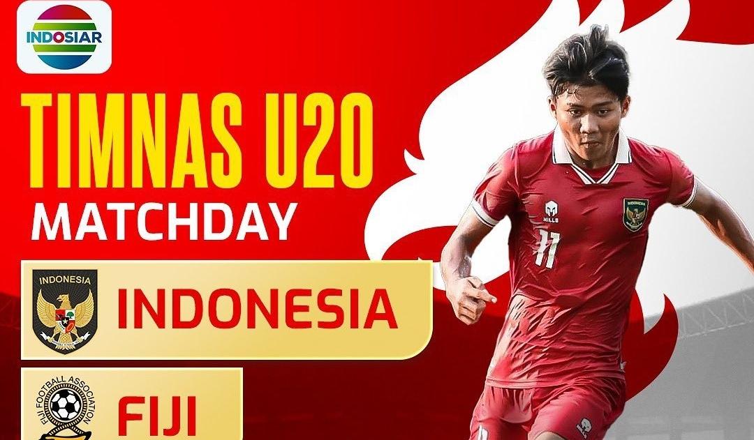Link TV Online Indosiar Live Streaming Timnas U20 vs Fiji Siaran Langsung Hari ini Jam 19.30 WIB