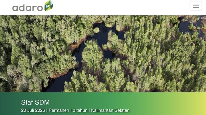 Lowongan Kerja PT Adaro Persada Mandiri, Dicari Staf HRD Penempatan Tanjung Kalsel, Terakhir 20 Juli - Banjarmasinpost.co.id