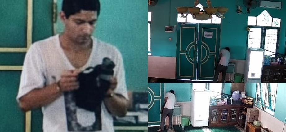 Terekam CCTV Aksi Maling Kotak Amal di Mushola At Tarim Banjarmasin, Wajah Pelaku Tampak