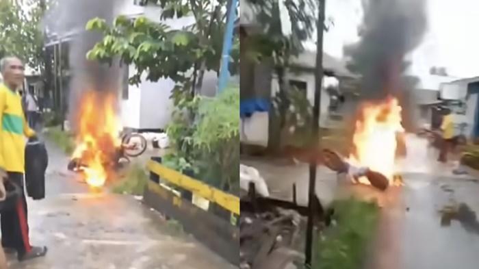 Sepeda Motor Terbakar Gegerkan Warga Kelayan Banjarmasin, Teknisi Ingatkan Teliti Saat Modifikasi