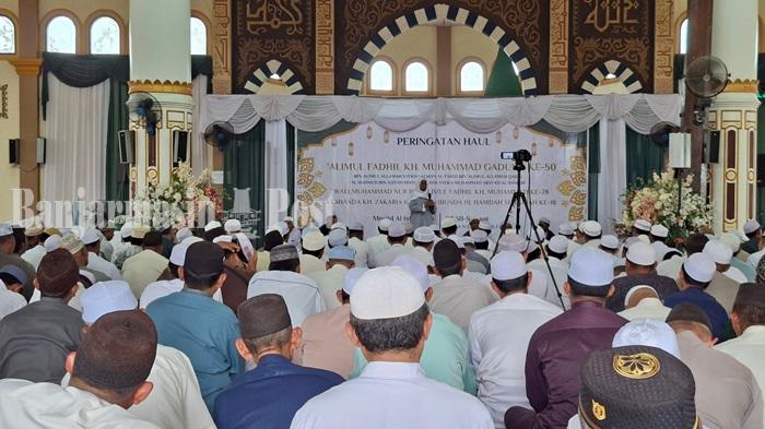 Haul Tiga Ulama Diperingati di Masjid Al Istiqomah di Desa Gadung Keramat Bakarangan Tapin