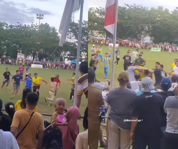 Viral Video Sepak Bola Ricuh Diduga Terjadi di Tanah Bumbu Kalsel, Wasit Dikeroyok Massa