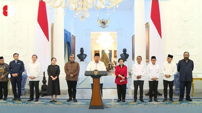 Didampingi Para Ketum Parpol, Presiden Prabowo Sebut DPR Cabut Tunjangan dan Moratorium Kunker ke LN