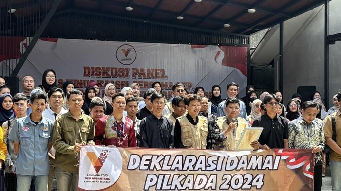 Mahasiswa di Banjarmasin Gelar Deklarasi Damai, KPU: Ini Bagian dari Sosialisasi Partisipasi Pemilih