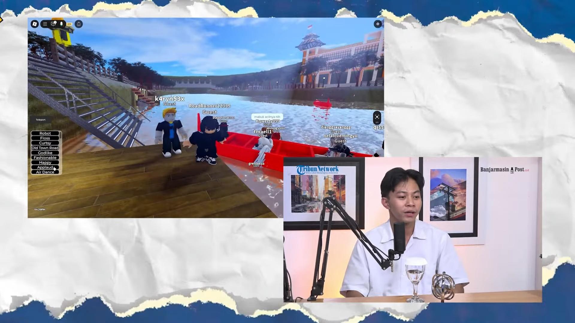Gamer Banua Bangun Siring Nol Kilometer Jadi Tempat Bermain di Dunia Game Roblox