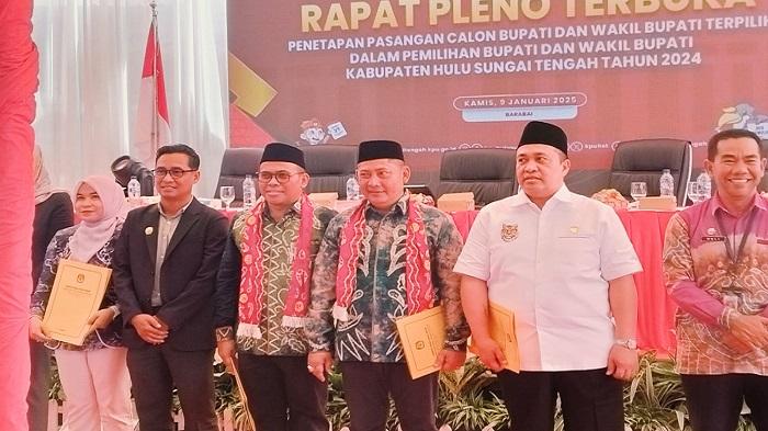 KPU Tetapkan Rizal-Rosyadi Sebagai Bupati/Wakil Terpilih, DPRD HST Langsung Gelar Paripurna