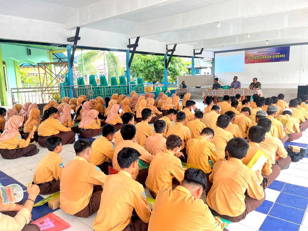 Tim BPBD Kotabaru Berikan Pemahaman Pelajar Soal Teknik Penanggulangan Bencana