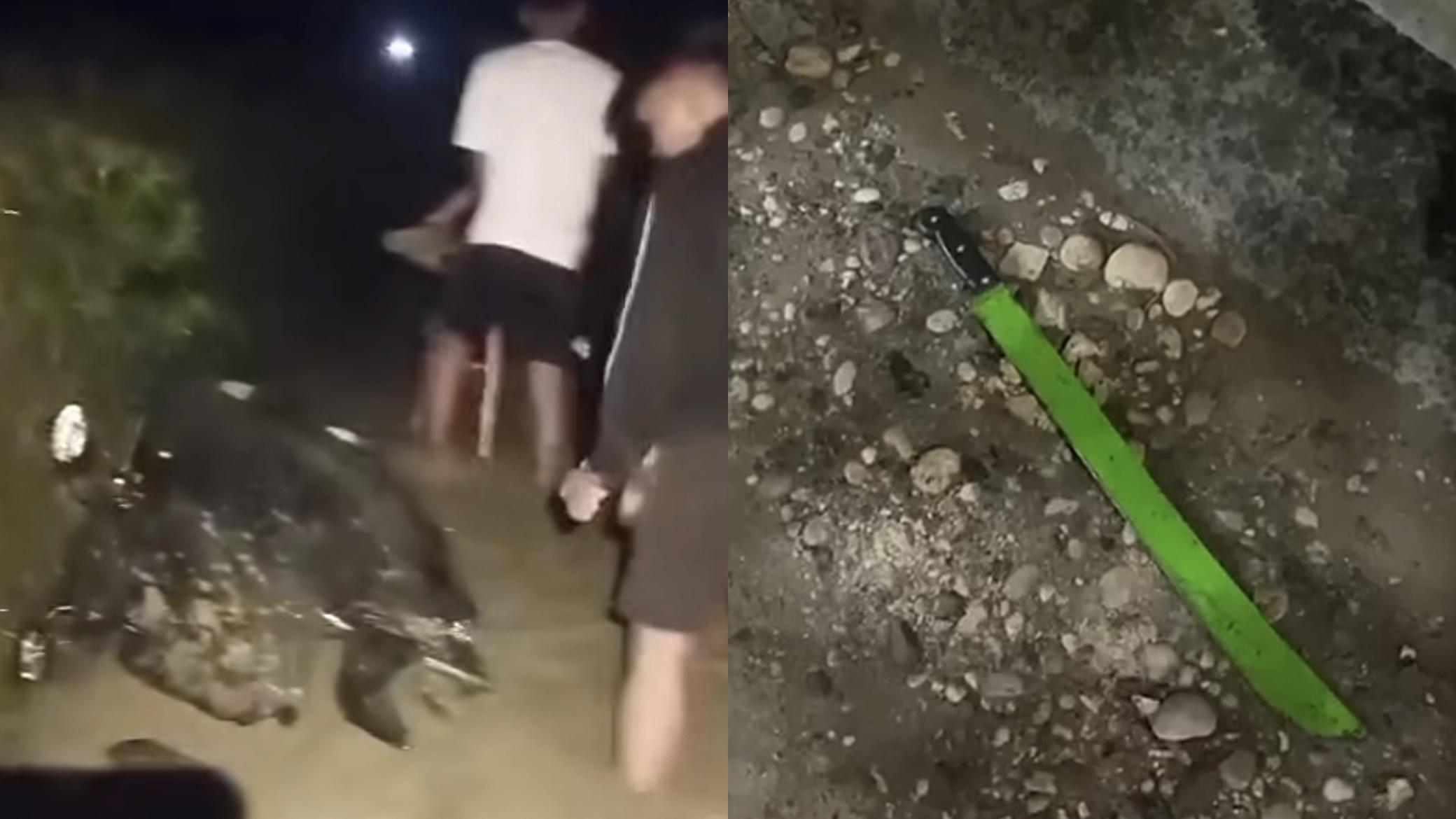 Belasan ABG Berparang Diduga Hendak Tawuran di Landasan Ulin Banjarbaru, Kabur Tinggalkan Motor