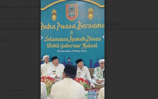 Hadiri Buka Bersama dan Syukuran Rumah Dinas Wagub Kalsel, Gubernur Muhidin : Semoga Berkah 