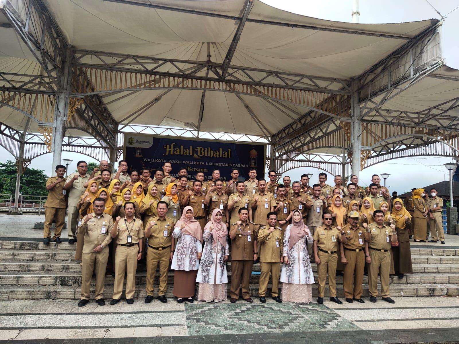 Hari Pertama Kerja Usai Libur Idulfitri 1443 H, ASN Pemko Banjarmasin Apel dan Halal Bihalal