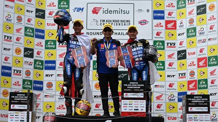 Tim YRI Borong Podium 1-2 AP250, Wahyu Nugroho Rookie Terbaik Seri 1 ARRC 2024 Thailand
