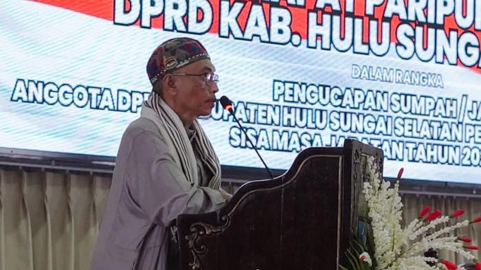 Isi Tausyiah Pada Pelantikan PAW Anggota DPRD HSS, Ustadz Diauddin Lc Ingatkan Tak Ada Jabatan Abadi