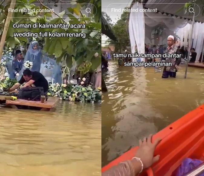 banjarmasin/Viral-Pesta-Perkawinan-di-Barabai-ketika-Banjir.jpg