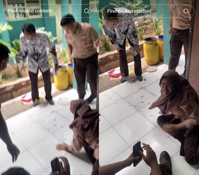 Viral Plot Twist Kejutan untuk Guru Berakhir Pilu di Pasuruan, Insiden Tumpeng Jatuh Jadi Sorotan