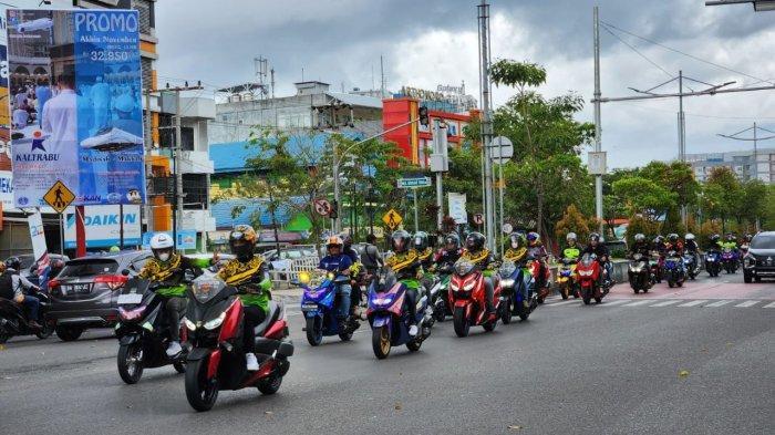 Meriahnya Yamaha Maxi Day 2022 di Amanah Borneo Park, Riders se Kalimantan Tempuh Ribuan Kilometer