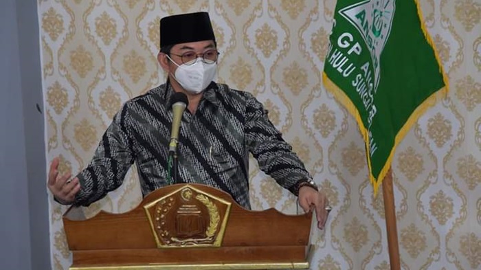 Wabup HSS Buka Pelatihan Kepemimpinan Dasar GP Ansor, Tanamkan Wawasan Kebangsaan dan Bela Negara