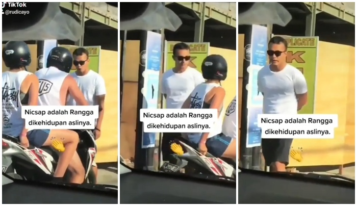 Aksi 'Nicholas Saputra' Adang Bule Bermotor di Trotoar, Pemeran Rangga Bikin Heboh Dunia Maya