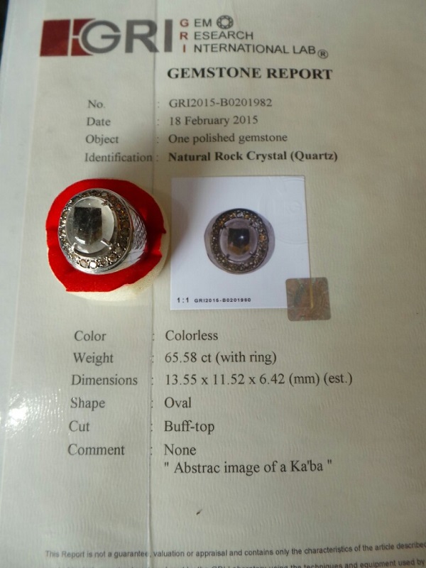 Sugian Noor Miliki Batu Kecubung Bermotifkan Ka'bah