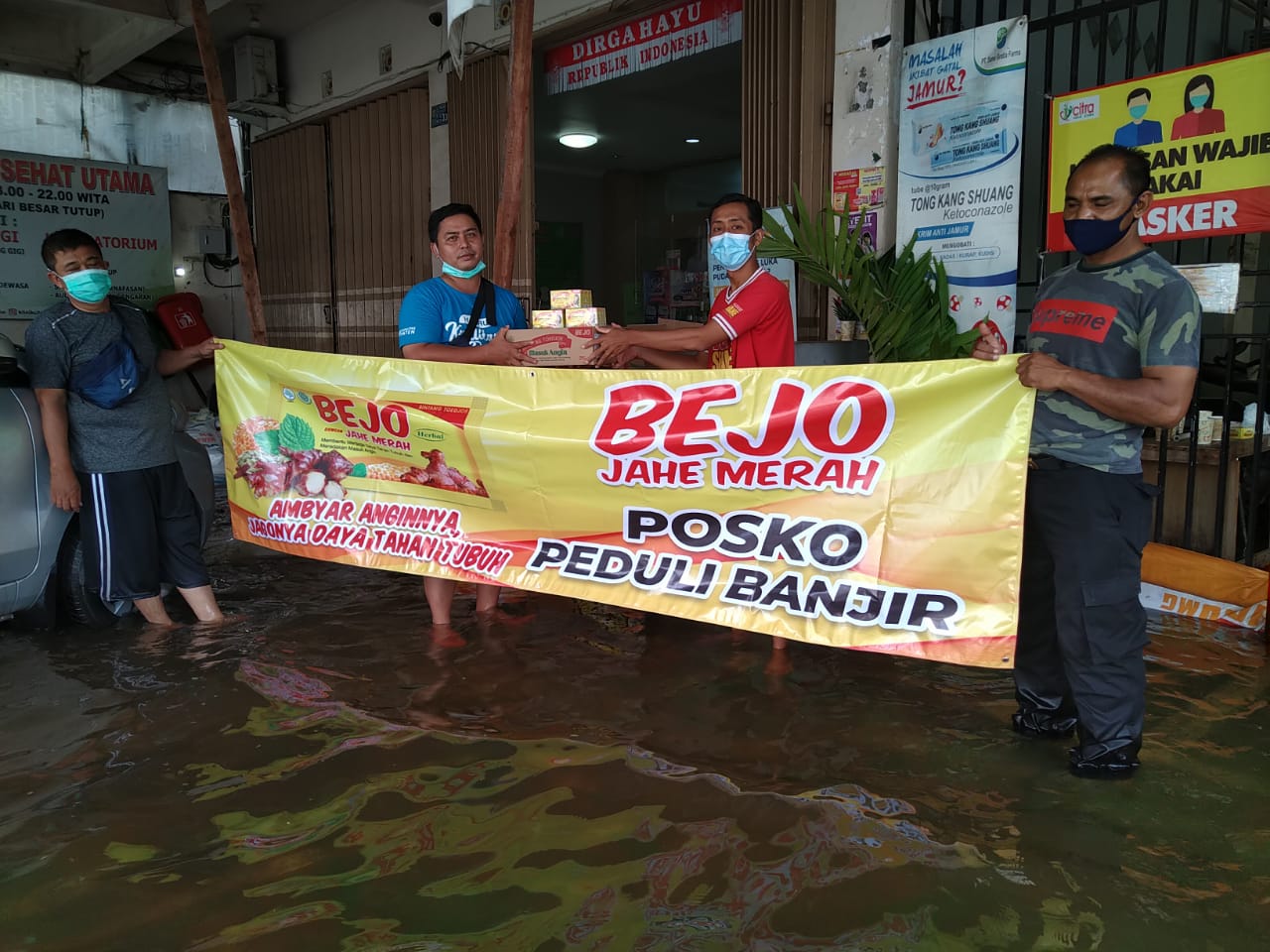 Bejo Jahe Merah Bintang Tujuh, Menjaga Daya Tahan di Tengah Banjir