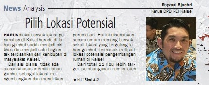 NEWS ANALYSIS: Banyak Lokasi Perumahan di Lahan Gambut