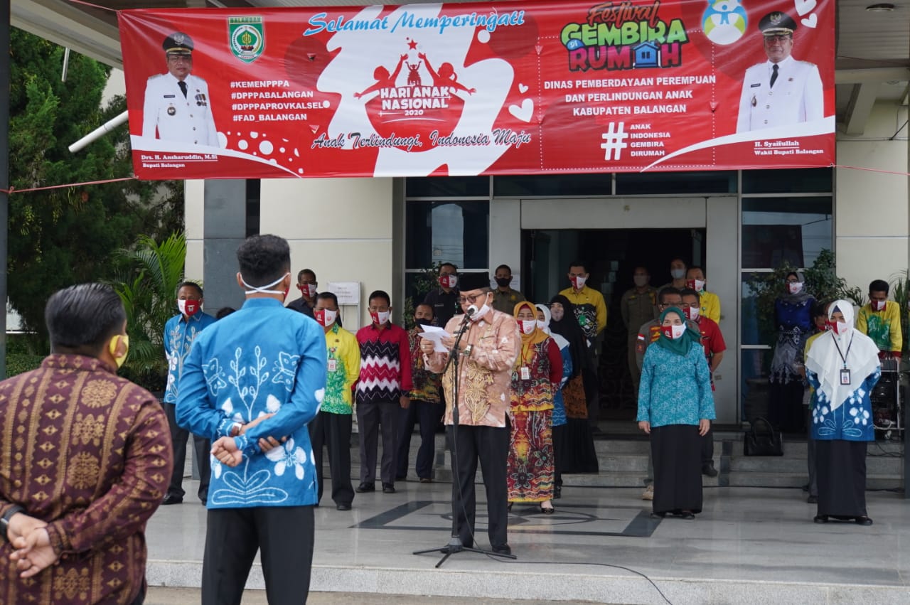 Peringati HAN 2020 di Balangan, Anak Sembuh dari Covid 19 Balangan Dapat Bantuan