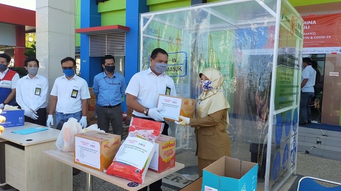 Pertamina Terminal Banjarmasin Bantu Sembako 569 KK di Kuin Cerucuk