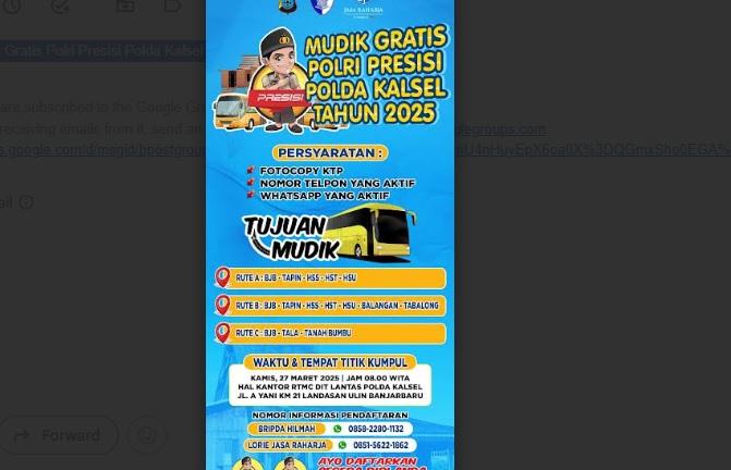 Ratusan Warga Banua Antuasis Ikuti Mudik Gratis Polda Kalsel, Berikut Tujuannya