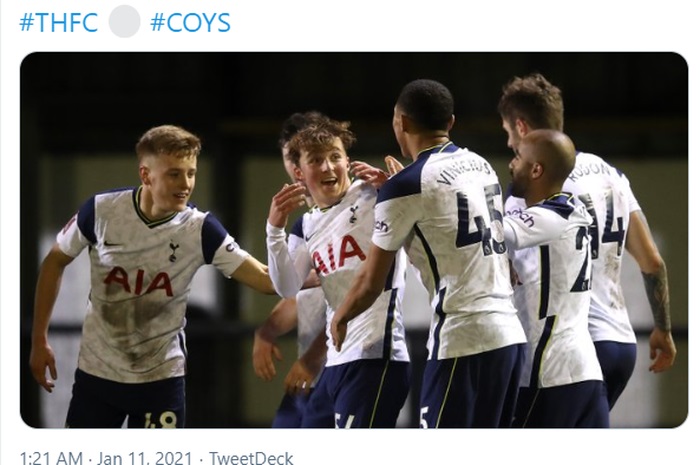 Hasil Lengkap Piala FA : Tottenham Hotspur Gilas Marine, Dua Brazil Ambil Peran