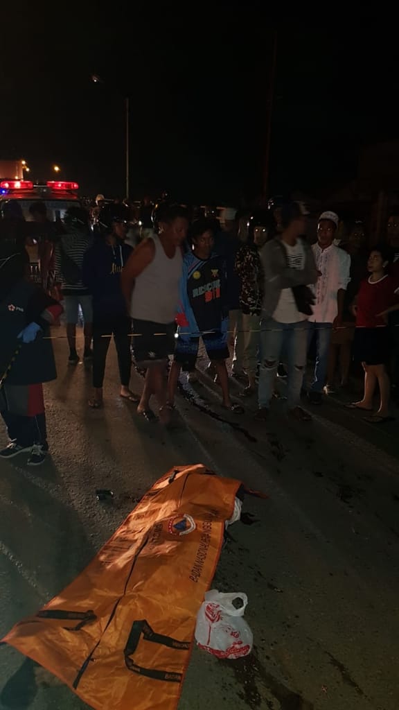 Kecelakaan Maut Motor Vs Truk Tangki di Bawah Jembatan Basirih, Rafi Tewas Ditempat Kejadian