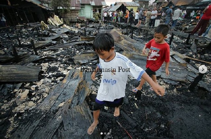 GAWAT! Cuma 3 Pekan 83 Rumah Hangus di Banjarmasin, Berselang 5 Hari Alalak Kebakaran Lagi