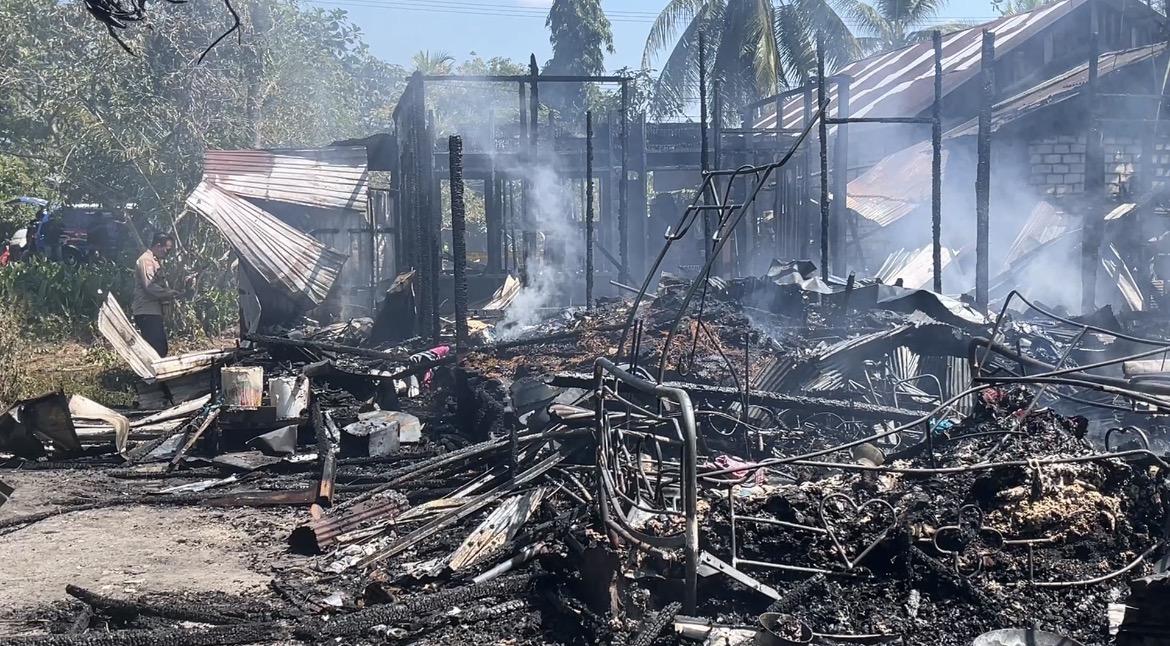 Kebakaran Dua Rumah di Desa Pematang Panjang Banjar, Api Diduga Berawal dari Dapur - Banjarmasinpost.co.id
