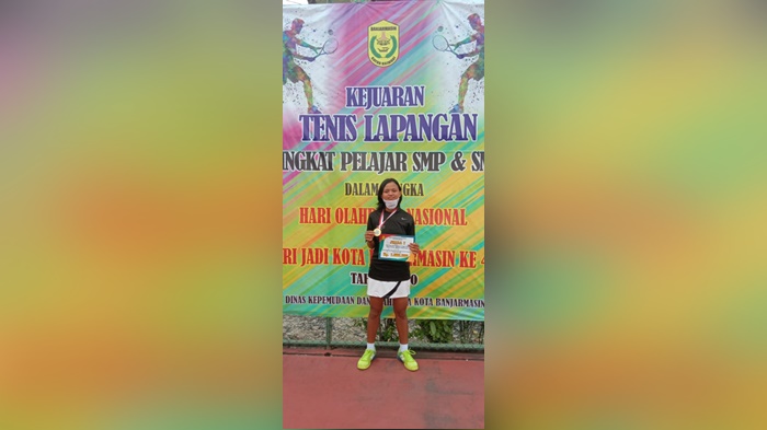 Bentuk Mental Tanding Atlet Tenis, Petenis Muda Kalsel Ini Sebut Perlu Lebih Banyak Kejuaraan