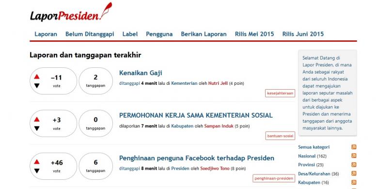 Tampung Aspirasi Rakyat, Jokowi Buka Kanal