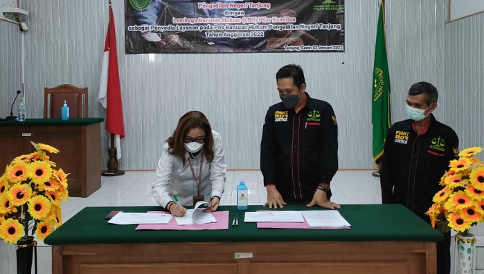 Kerjasama dengan PN Tanjung, LBH Pilar Keadilan Siap Beri Pendampingan Hukum Gratis
