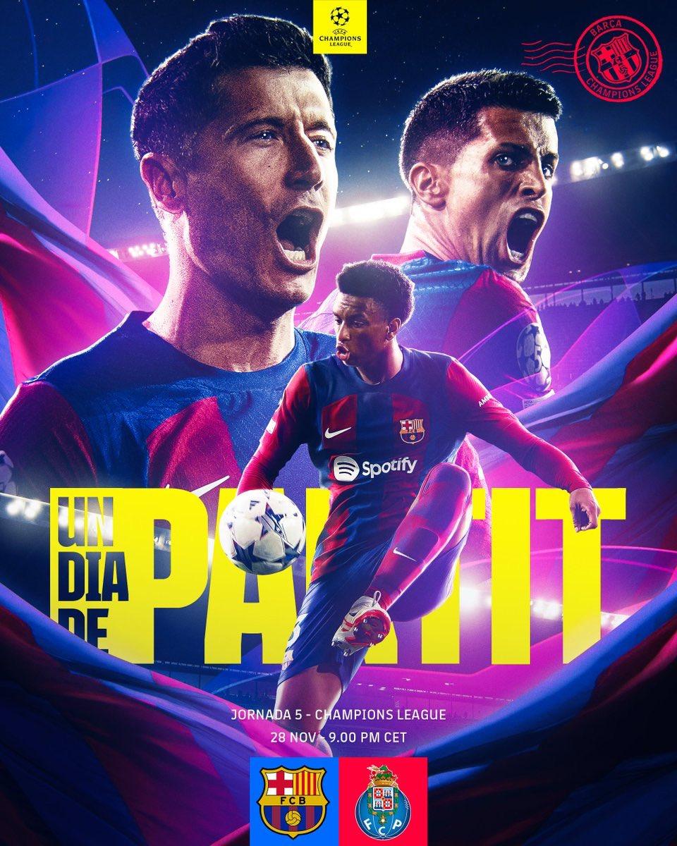 Link Streaming Bola Tak Live SCTV Barcelona vs Porto di Liga Champion Hari ini Jam 03.00 WIB