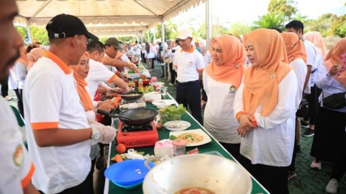Meriahkan HUT ke-23, DWP Kabupaten Tanah Bumbu Gelar Lomba Masak Antar Kepala SKPD