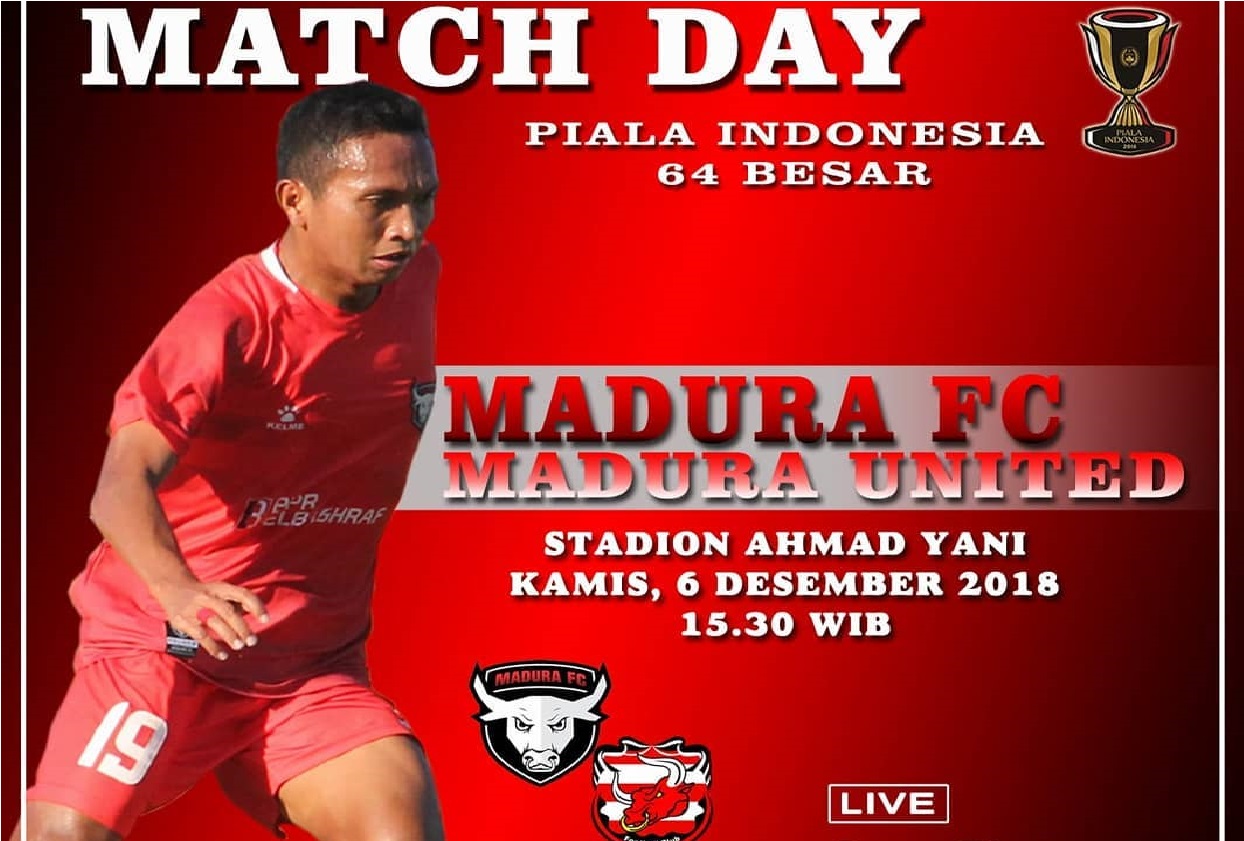 Sesaat Lagi! Link Live Streaming Madura United vs Persela via Live Streaming O Channel di Liga 1