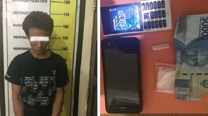 Warga Pulau Sebuku Kotabaru Diamankan Bawa Satu Paket Sabu