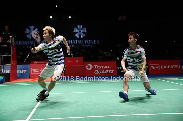 SEDANG BERLANGSUNG! Live Streaming Denmark Open 2018, Marcus/Kevin vs He Jiting/Tan Qiang