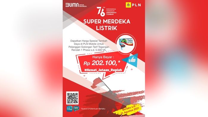 Meriahkan HUT ke-76 RI, PLN Luncurkan Super Merdeka Listrik