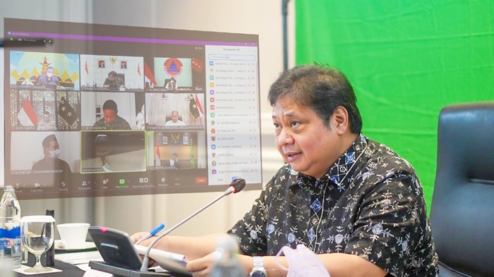 Menko Airlangga Pimpin Rakor Persiapan Muktamar NU ke-34 untuk Kepatuhan Penerapan Prokes