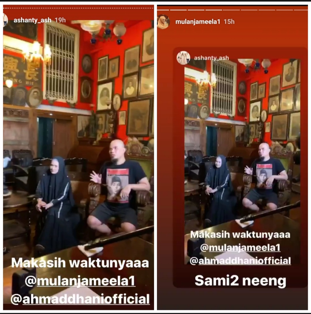 Mulan Jameela Ahmad Dhani bertemu dengan Ashanty-Anang Hermansyah 
