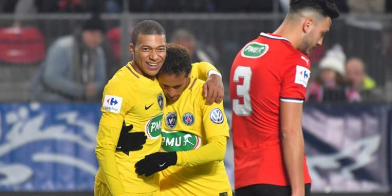 PSG Pesta Gol di Kandang Rennes, ke Babak 16 Besar Coupe de France