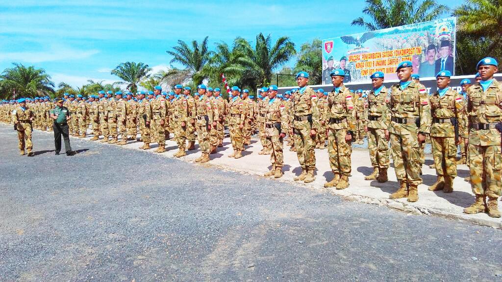 Pasukan Satgas yang Ditugaskan ke Sudan Kembali ke Kalimantan