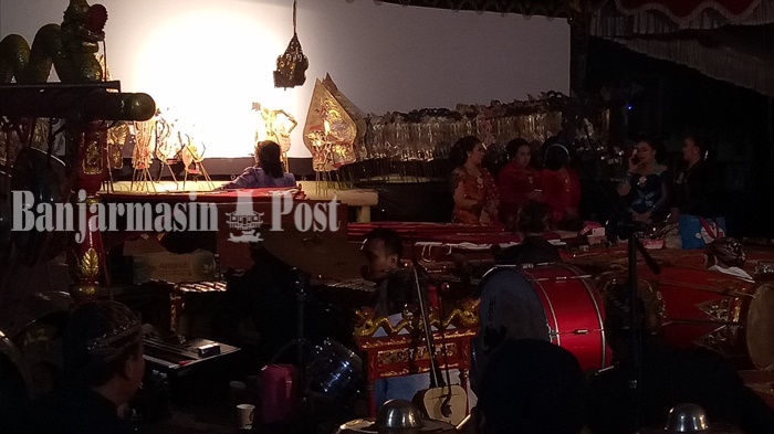 Pagelaran Wayang Kulit Ki Mulyono Purwo Wijoyo di Lapangan SKB Banjarmasin, Angkat Tema Kepahlawanan