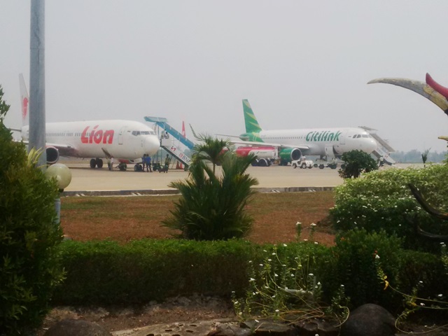 Penerbangan di Bandara Tjilik Riwut Terganggu 
